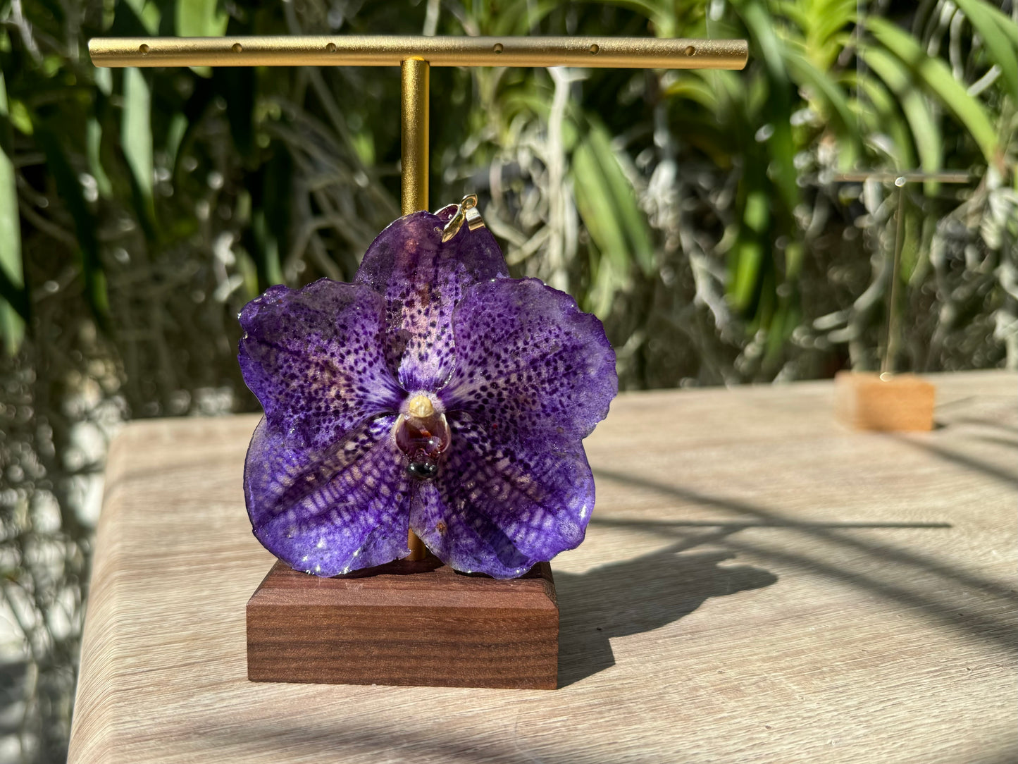 Purple Vanda Orchid Pendant