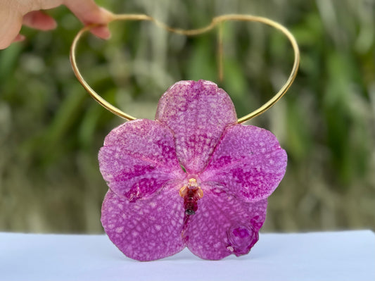 Pink Vanda Orchid Necklace