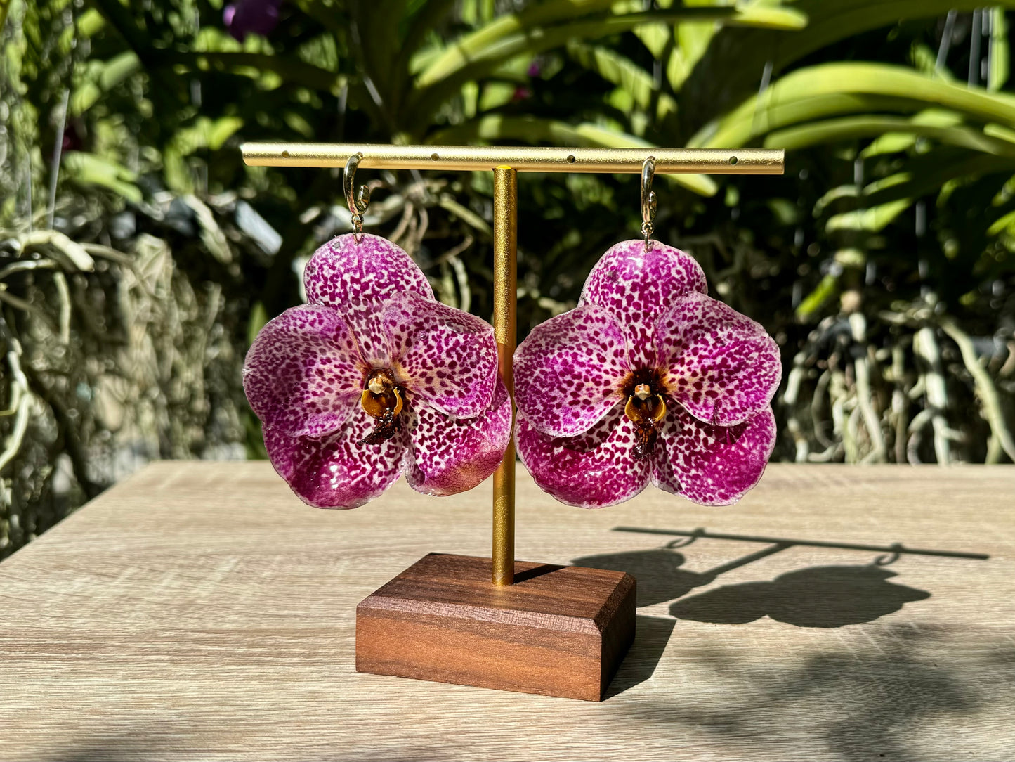Pink Orchid earrings