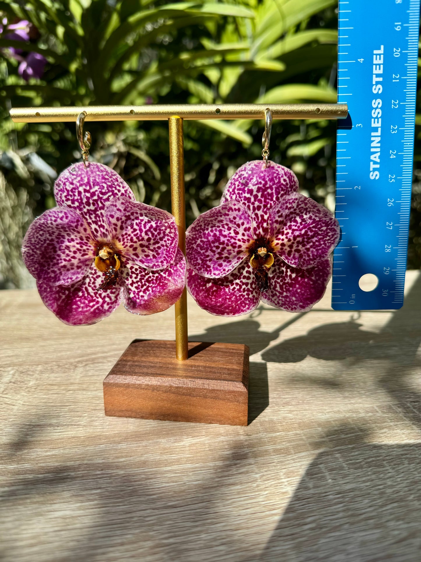 Pink Orchid earrings