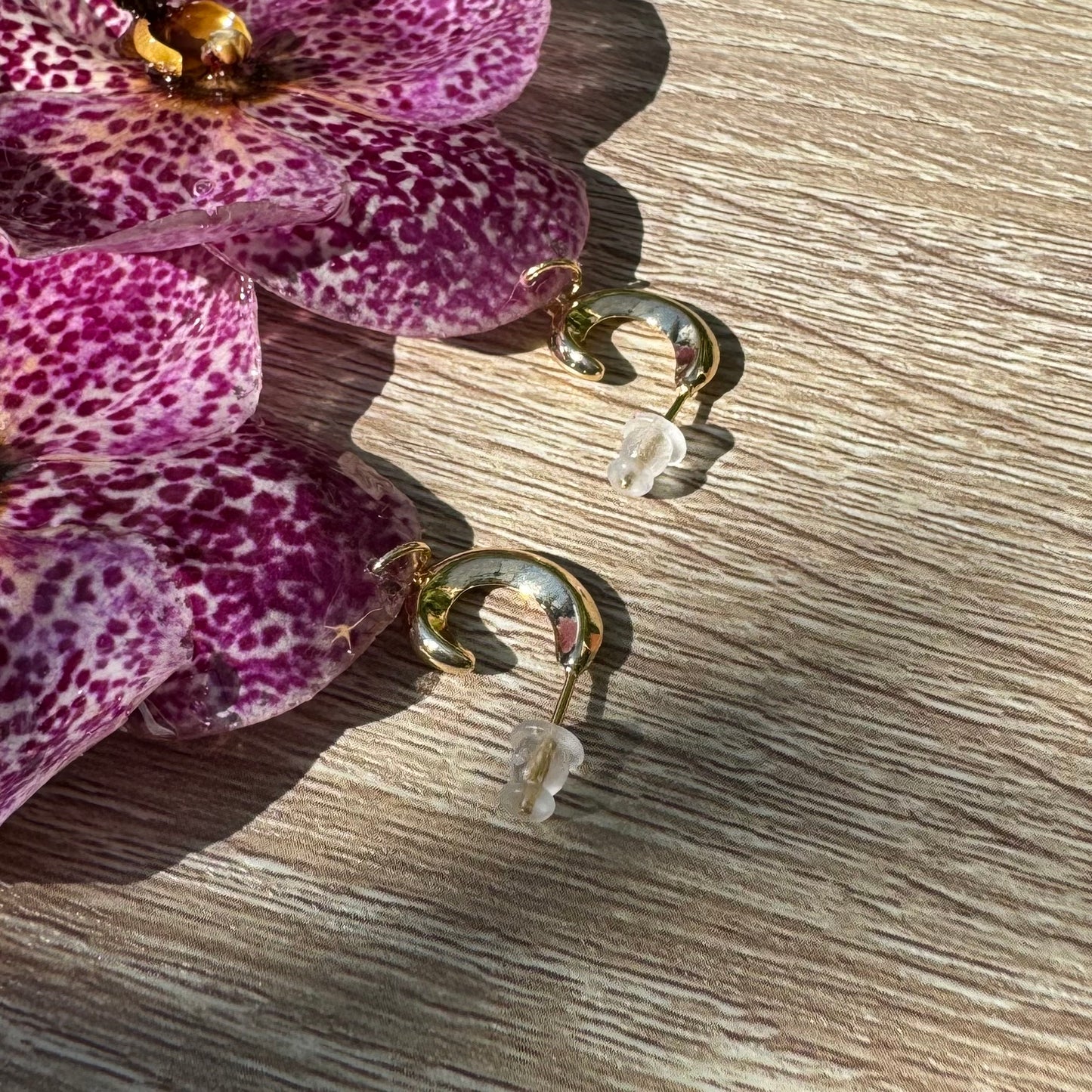 Pink Orchid earrings