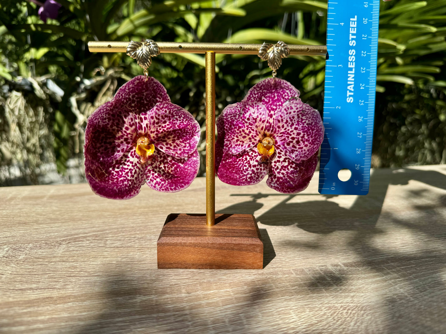 Pink Orchid earrings