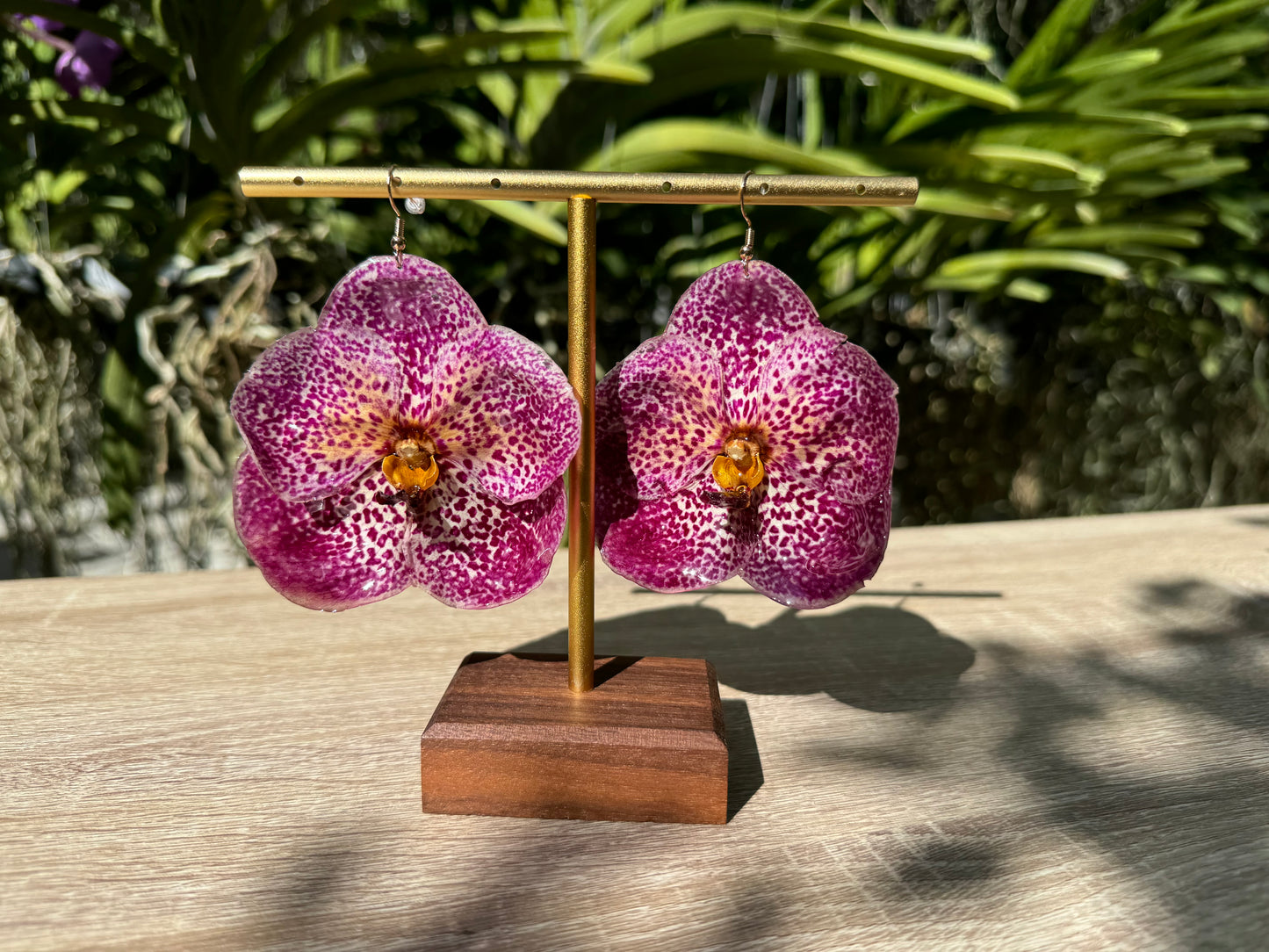 Pink Orchid earrings